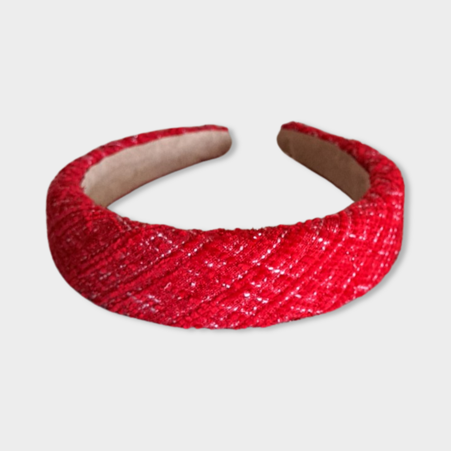1000044655 SPARKLY RED ALICE HEADBAND