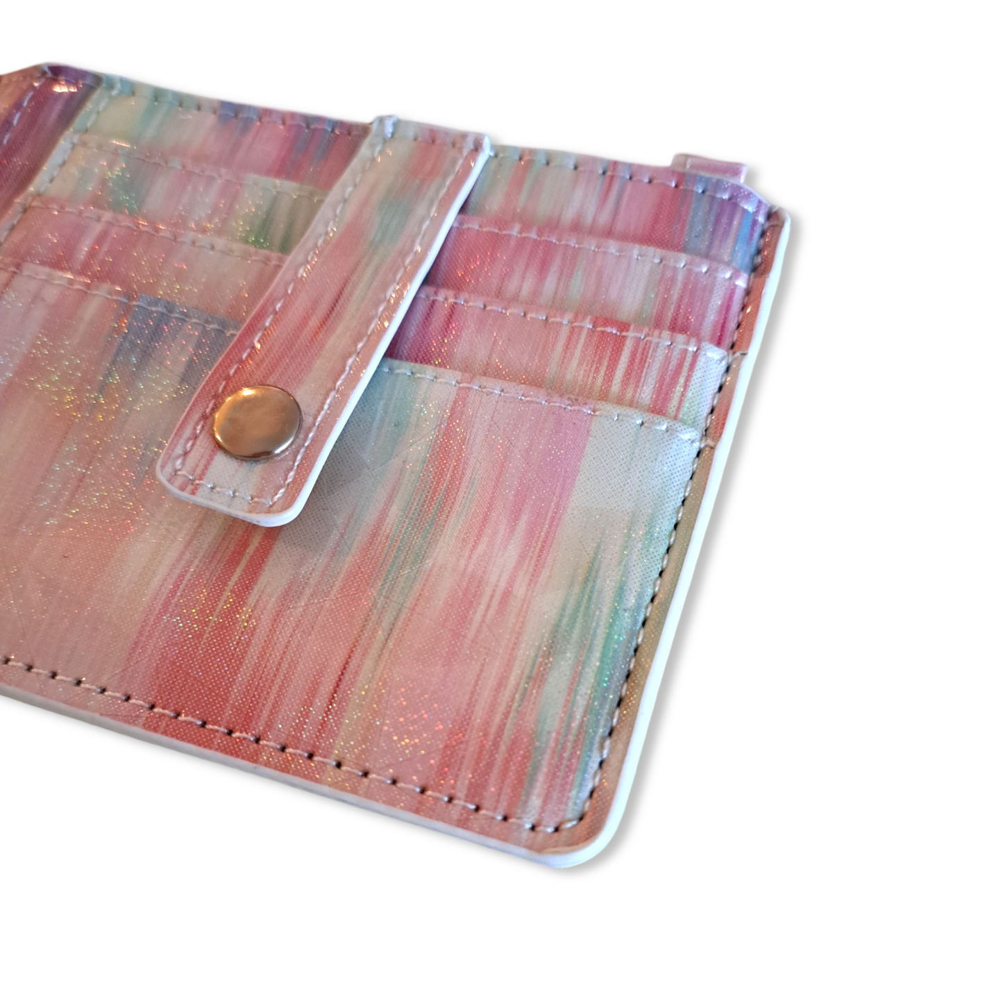 1000088893 BRUSHED PINK CARD HOLDER KEYRING WRISTLET